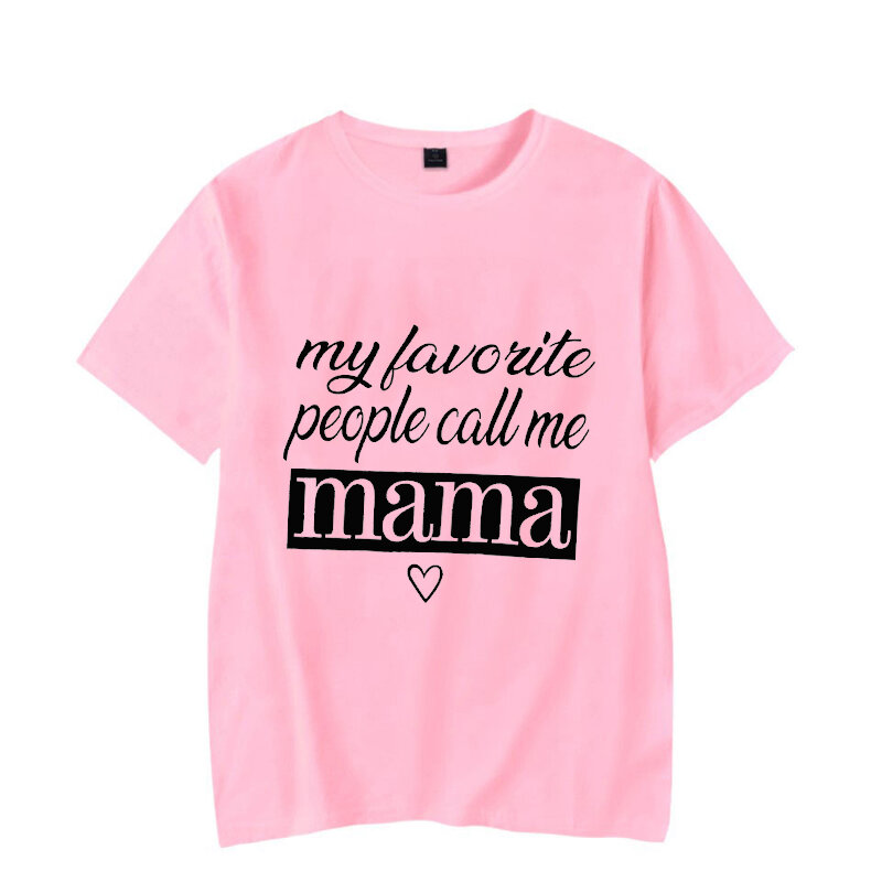 Camisetas con letras de Mama para mujer, Regalo para mamá y Día de la madre, playera estampada para mujer, camisetas luminosas