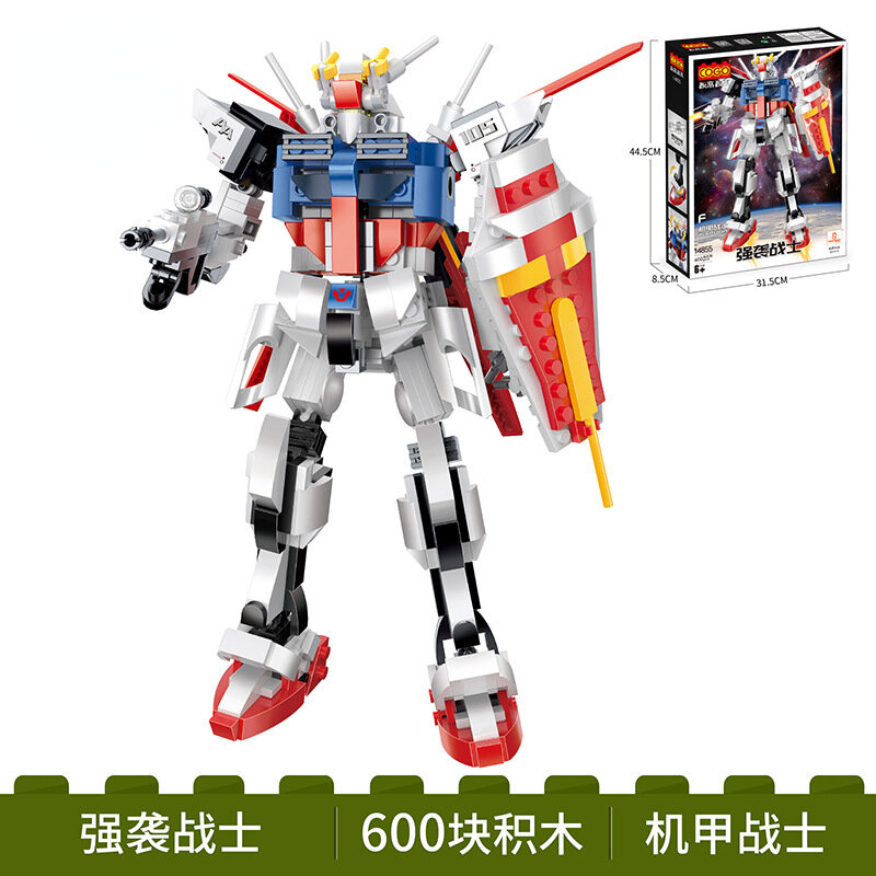 Bloques de construcción del Pacific Rim, modelo mecha Gundam, ensamblaje de deformación hecho a mano, robot, juguetes educativos, adornos de animación