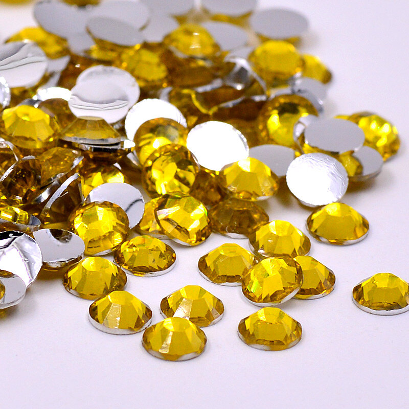 JUNAO-diamantes de imitación redondos de resina, 4, 5 y 6mm, color blanco sólido, para decoración de uñas