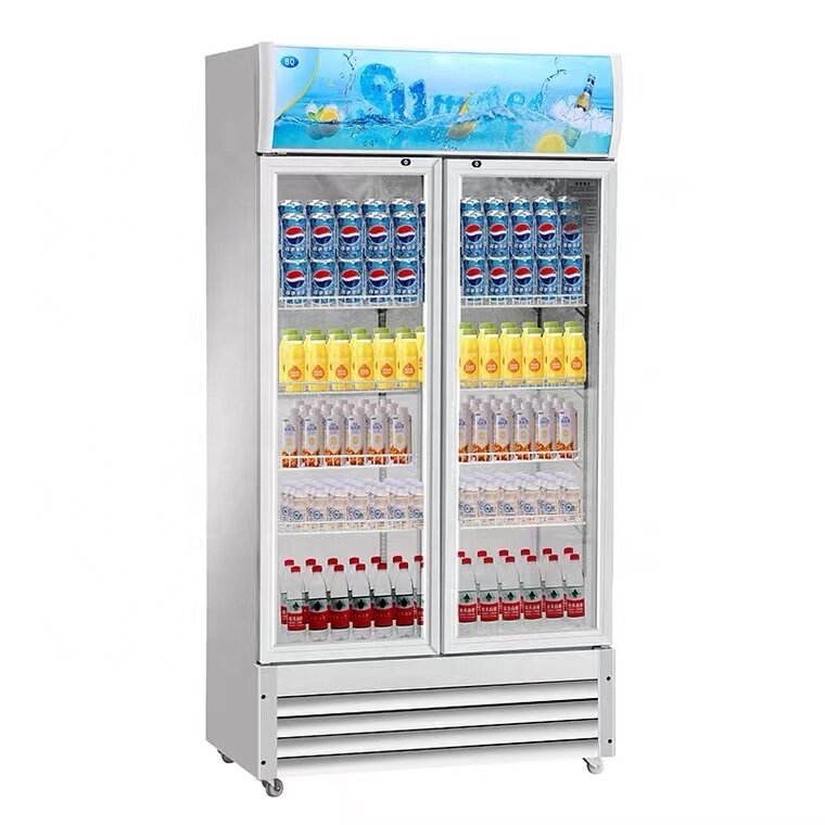 Commercial refrigerated fresh-keeping cabinet fruit and vegetable vertical freezer showcase