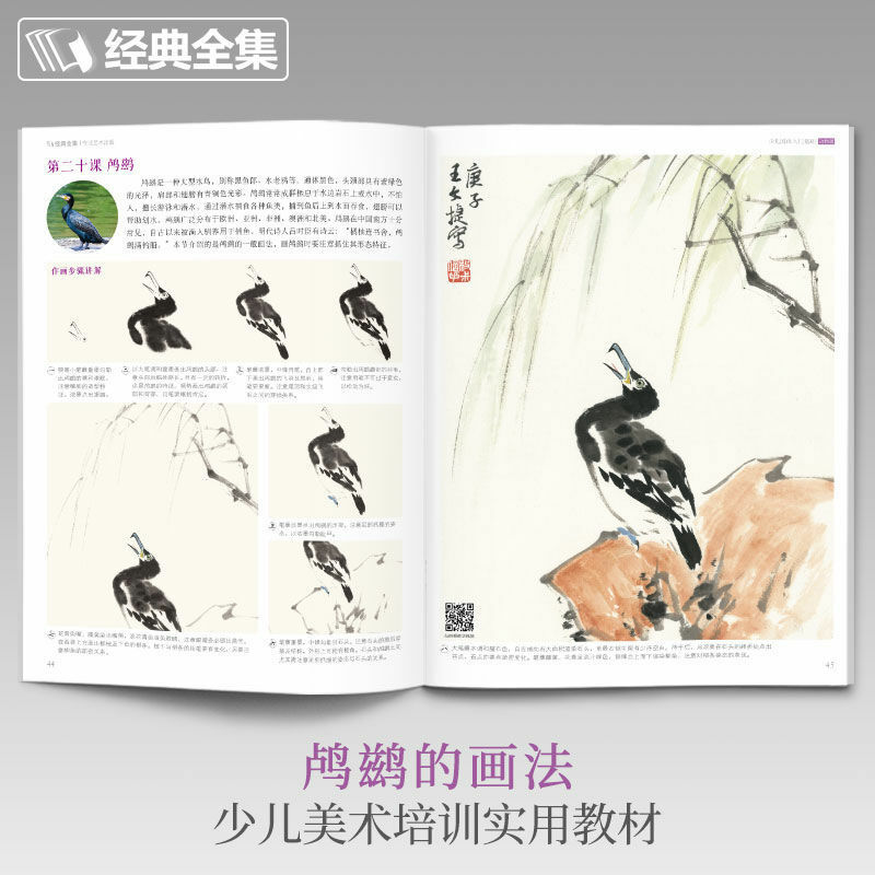 Pengenalan Lukisan Cina Anak-anak Dasar-dasar Bunga Burung Sayuran Buah Hewan Ikan dan Serangga Menyalin Buku Tutorial