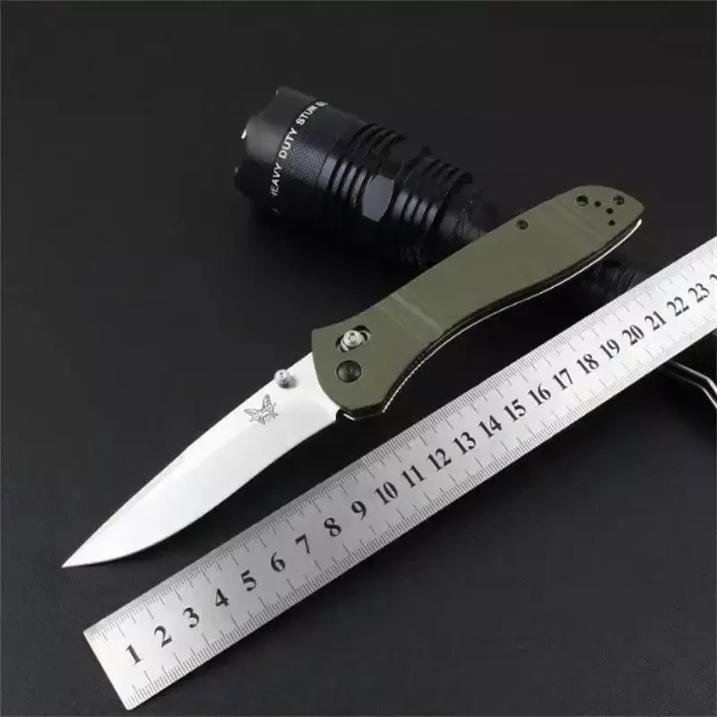 Outdoor D2 Blade BENCHMADE 710 Folding Knife G10 Handle Camping Hunting Tactical Pocket Knives