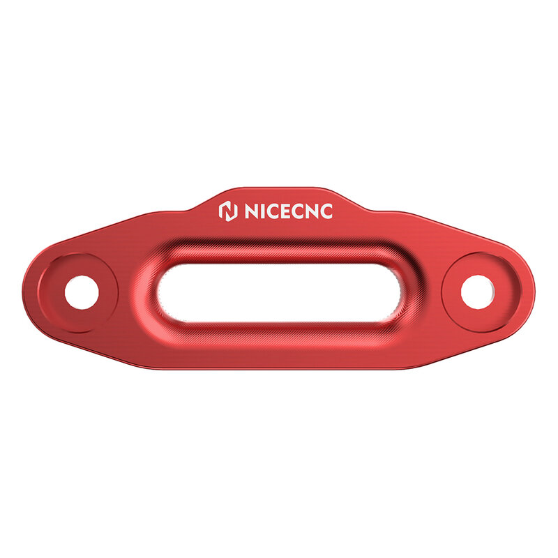 NICECNC สำหรับ4 7/8 "นิ้ว124 MM Bolt ศูนย์สำหรับ2000-3500ปอนด์ด้านหน้าด้านหลัง Hawse Fairlead เชือก ATV สีแดงสีดำ
