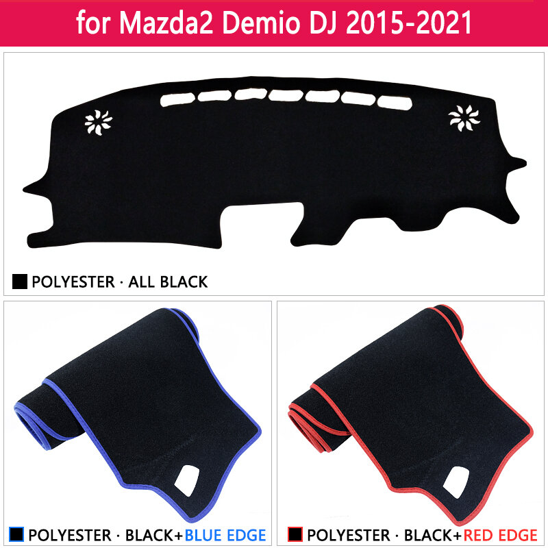 غطاء لوحة داش لوحة حصيرة السجاد وسادة ل Mazda2 Demio مازدا 2 DJ DL 2015 ~ 2021 حماية ظلة كيب وسادة الملحقات