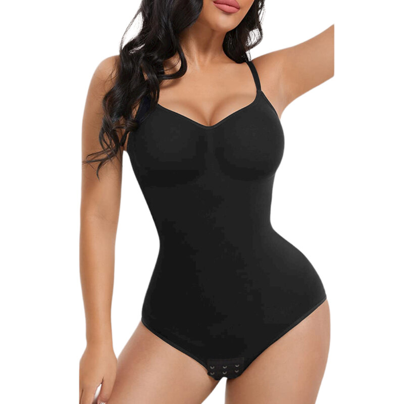 Slim Womens Sexy V-Neck Sleeveless Trainer Body Shaper Slimming Bodysuits Firm Tummy Control Body Shaper Suit For Women Lady