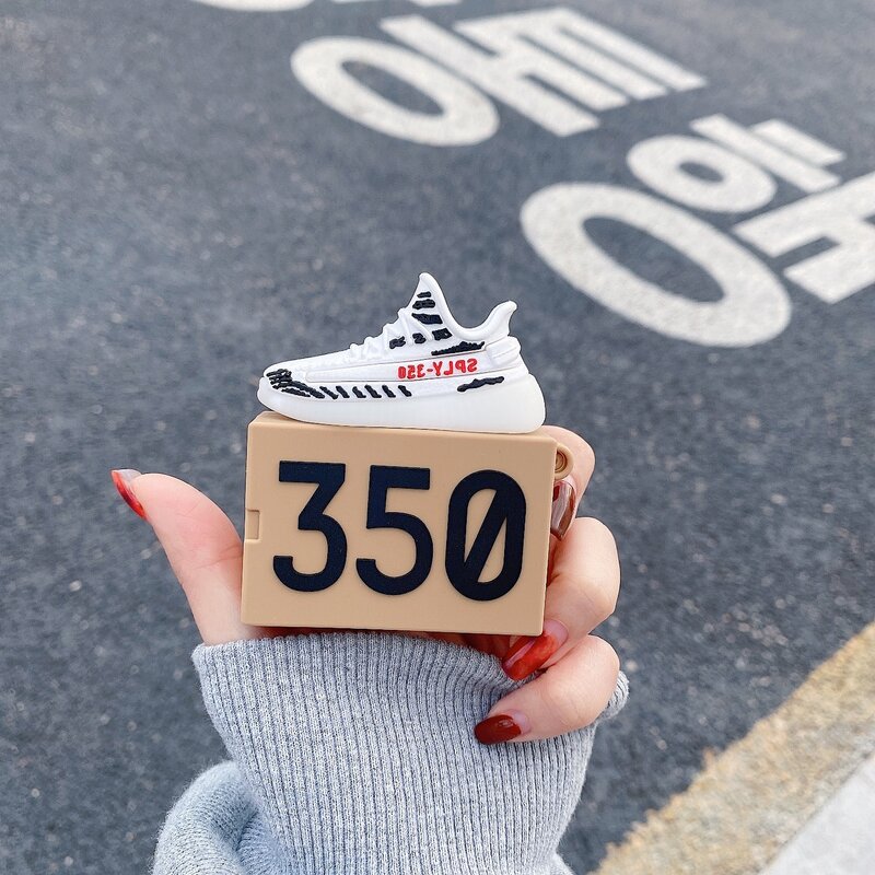 3D Fashion Kreatif Mini Kotak Sepatu Penutup untuk Apple AirPods 3 2 1 Pro Kasus Silikon Lembut Nirkabel Bluetooth Earphone Kotak Cangkang
