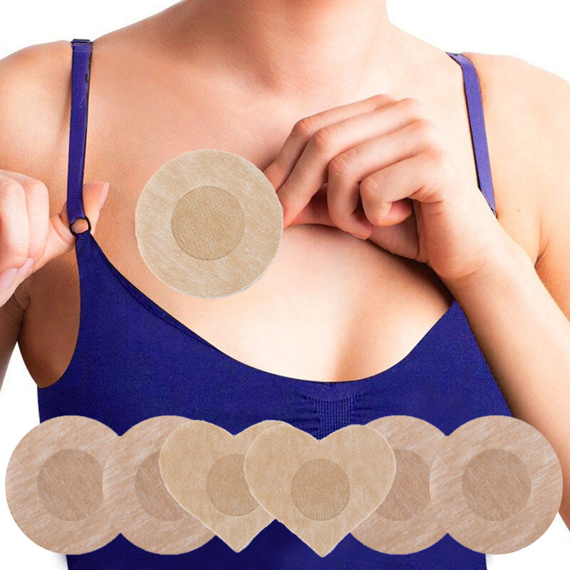 20 pçs capa de mamilo teat esconder mamilo mulher pasties pétalas de mama sutiã invisível estofamento peito adesivo remendo mamilo tampas adesivos