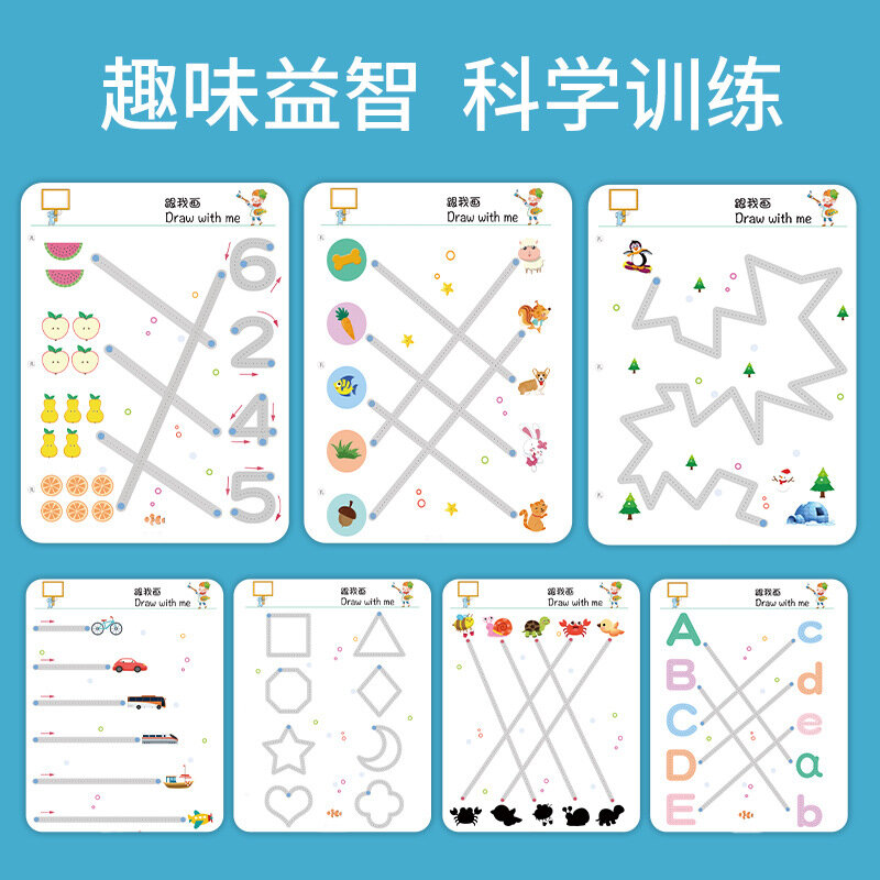 Magische Tracing Workbook Wiederverwendbare Kalligraphie Copybook Kleinkind Lernen Aktivitäten Für Kinder Kinder Spielzeug Bildung Schreibwaren