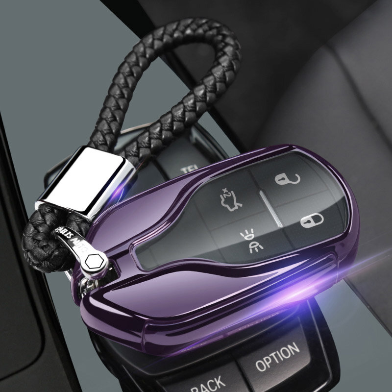 TPU Car Key Case Cover Key Bag For Maserati Ghibli Levante Quattroporte Accessories Car-Styling Holder Shell Keychain Protection
