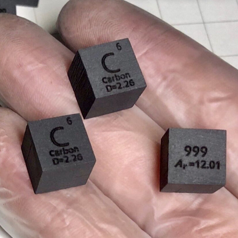 10mm Element Cube Copper Titanium Aluminum Carbon Zinc Tin Nickel Molybdenum Chromium Iron Bismuth Chromium Tungsten Niobium