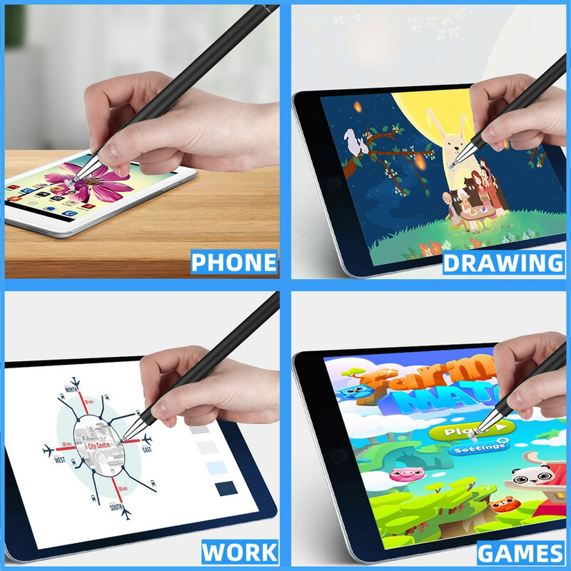Stylet de tablette universel pour Apple iPad Pro stylo de téléphone pour iPhone Samsung Xiaomi Android accessoires pour ordinateurs portables dessiner du métal