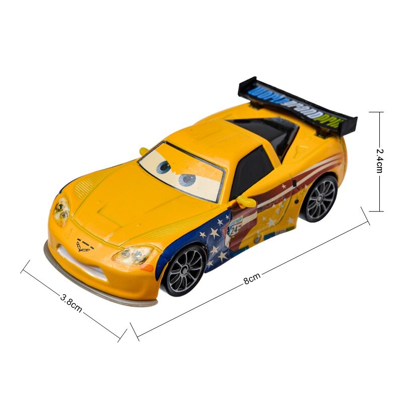 Disney Pixar Cars 3 Lightning McQueen Shif Well Rust-Eze Mater 1:55 Diecast Metal Alloy Mobil Model Mainan untuk Hadiah Ulang Tahun Anak Laki-laki
