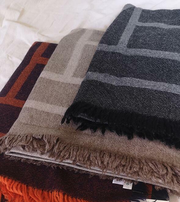 Lenço de caxemira de alta qualidade, lenço clássico de 150cm para outono e inverno