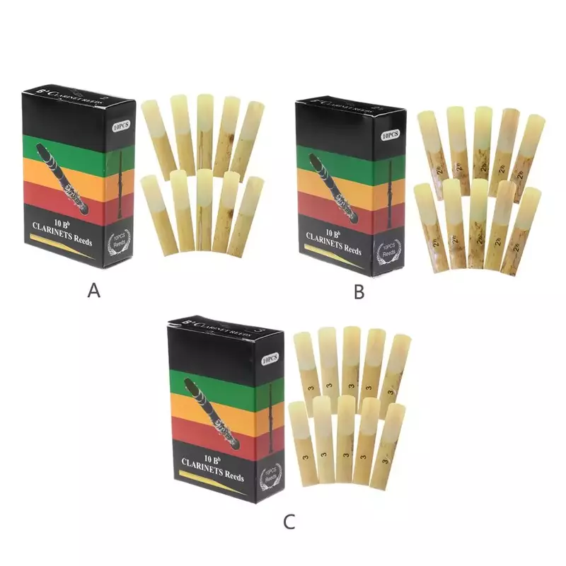 Bb Clarinet Reeds Traditional Bamboo Reed Strength 2.0 / 2.5 / 3.0