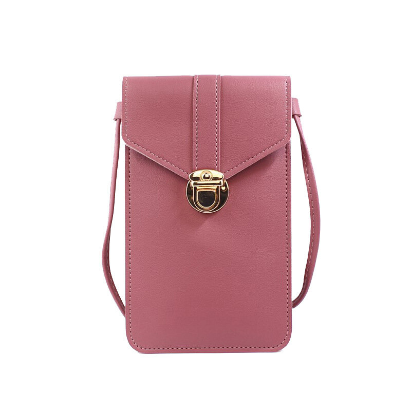 New lock zipper borsa per cellulare moda femminile portafoglio verticale da donna versione coreana borsa a tracolla singola borsa Mini