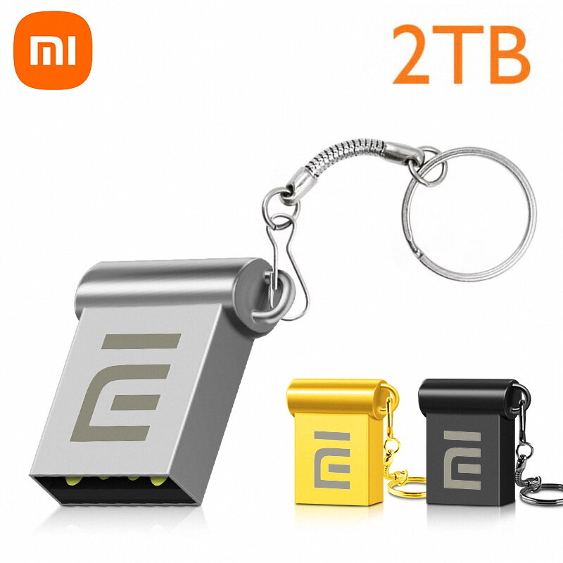 Xiaomi-2TB 금속 U 디스크 고속 USB 2.0 미니 플래시 드라이브, 휴대용 USB 드라이브, 1TB 스토리지, USB 메모리 컴퓨터 전송