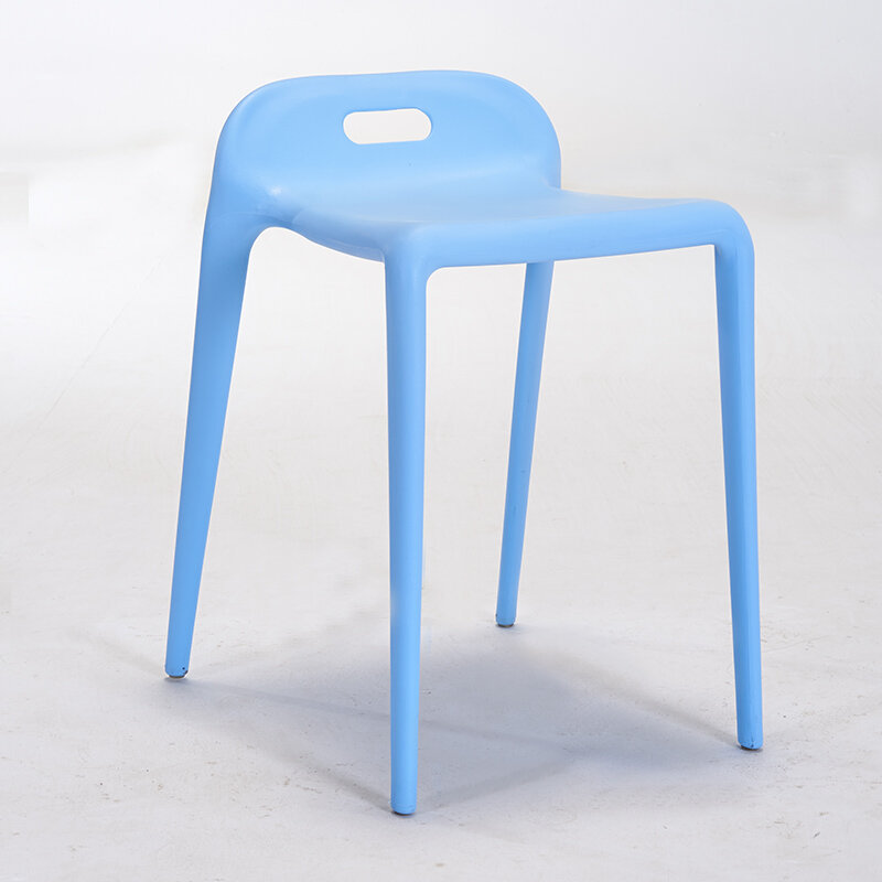 Taburete nórdico minimalista de plástico para comedor, sillas modernas para restaurante, muebles para sala de estar, dormitorio, taburete de plástico