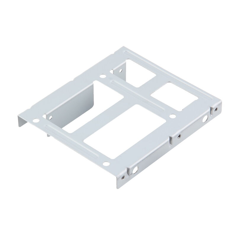 Aluminum 2-Bay 2.5 Inch SSD HDD Hard Disk to 3.5 Inch Drive Bay Converter Adapter Rack Bracket With 12 Screws