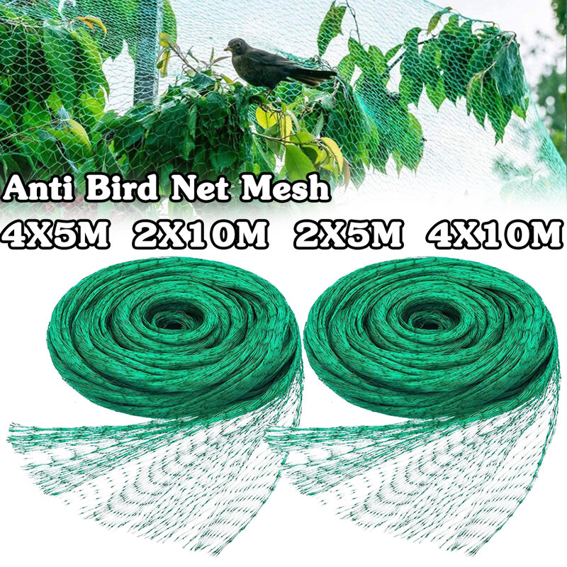 Green Anti Bird Netting Garden Plant Mesh Durable Protect Plants and Fruit Trees Stops Birds Deer Poultry Best Stretch Fencing