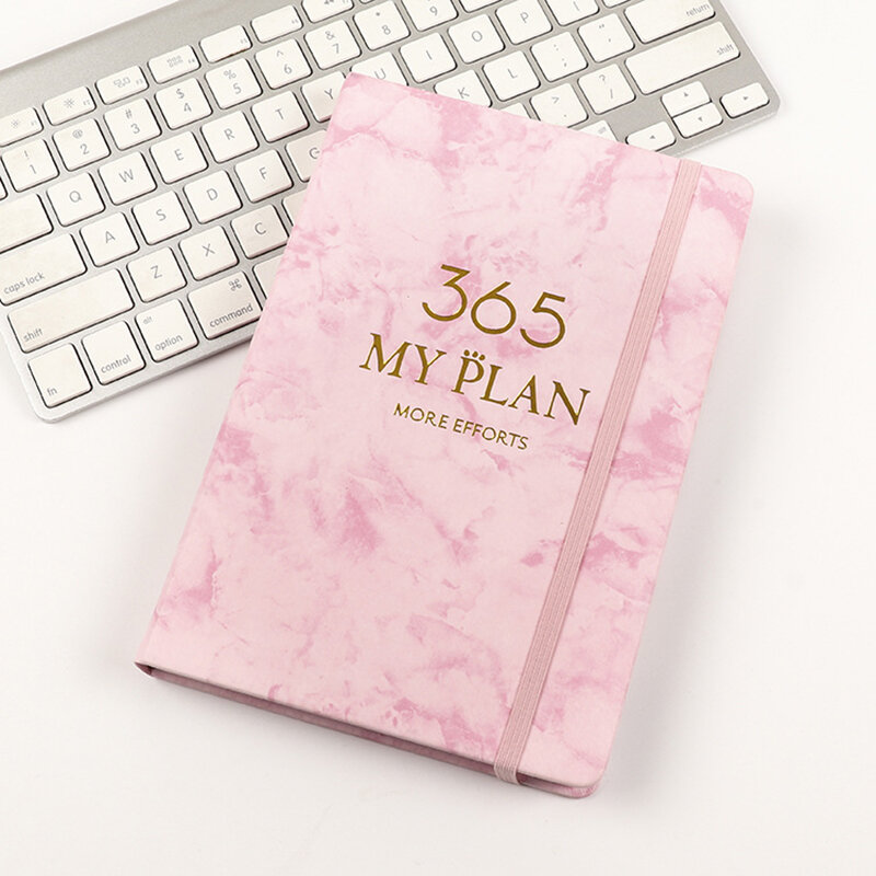 1PC cinturino elastico Notebook Agenda 2022 Planner Sketchbook Kpop School Student Stationery Diary Book Notepad