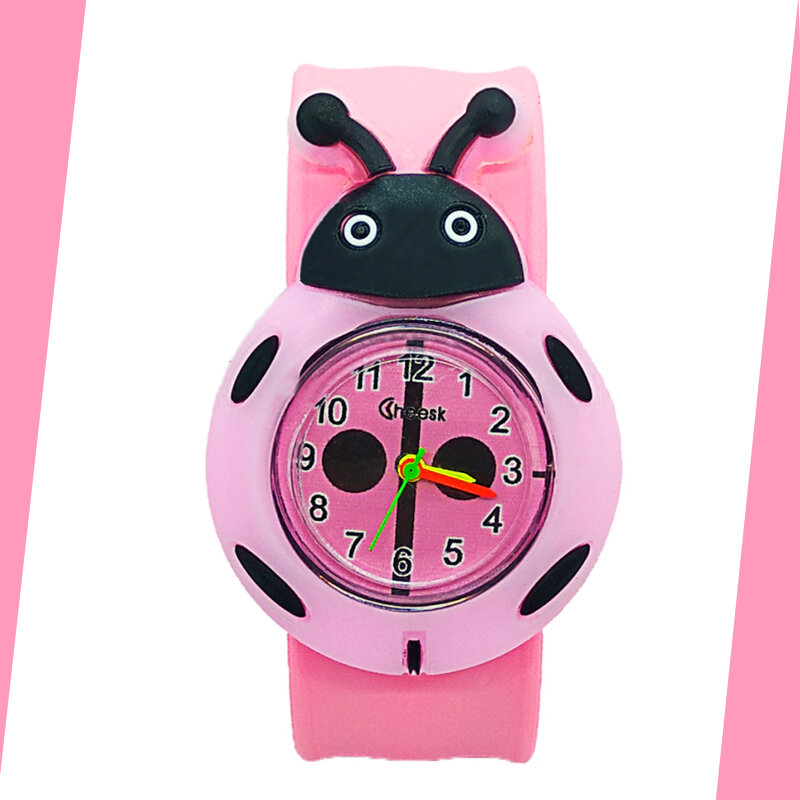 Baby Watch Caterpillar/ladybug/bee/butterfly Dial Kids Quartz Waterproof Watch Children Wrist Watches for Girls Boys Gifts Clock