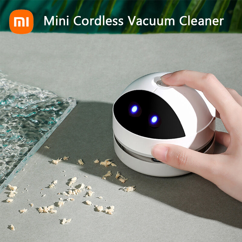 Настольный мини-пылесос Xiaomi, уборщик пыли с щеткой для уборки дома и офиса