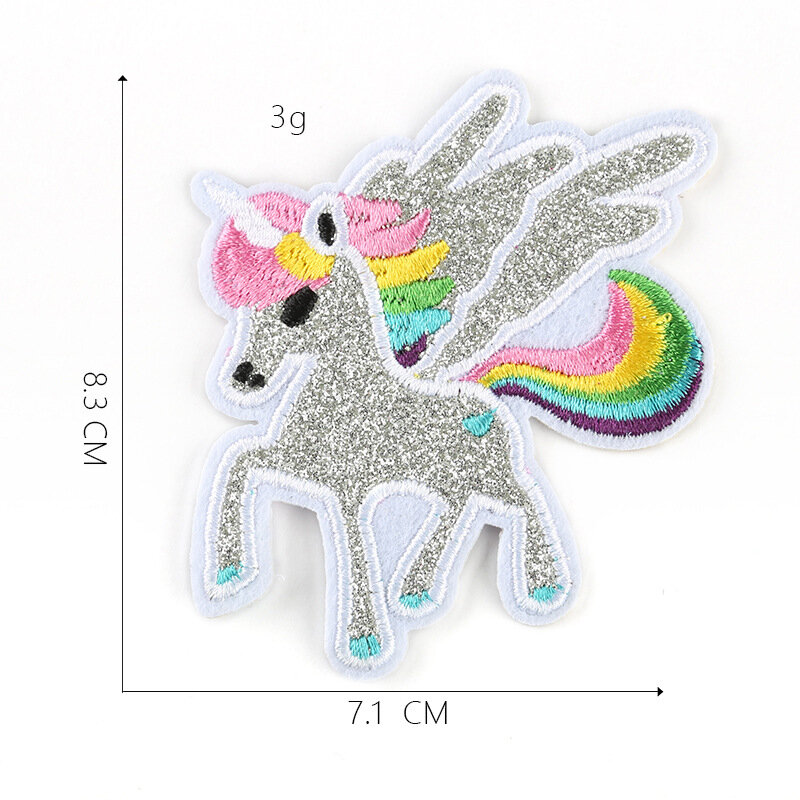 7Pcs Cartoon Unicorn series Iron on Embroidered Patches For on Clothes Jeans Hat Bag Sticker Sew DIY Patch Applique Badge Decor