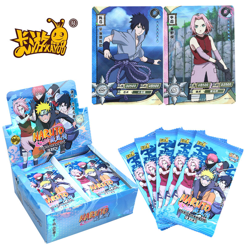 CR MR AR SP UR Bronzing Uchiha Sasuke Itachi Hyuga Hinata Rare Collection Cards Children's Gift KAYOU Anime Original Naruto Card