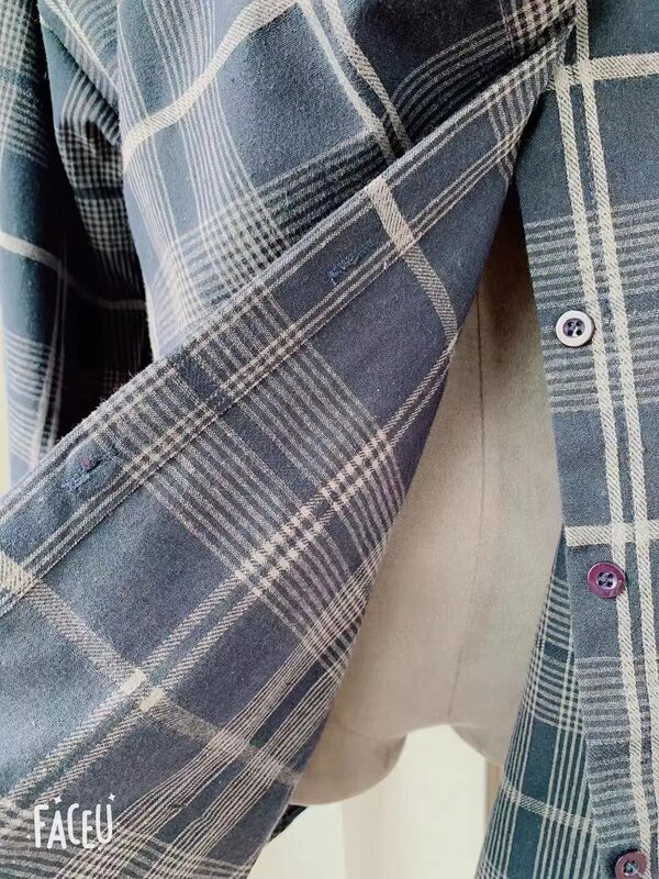 Kẻ Sọc Nữ Áo Kiểu Mùa Xuân 2021 Áo Sơ Mi Nữ Nữ Áo MÙA THU ĐẦM Maxi Blusas Casual Vintage Thanh Lịch Dài Tay Oversize