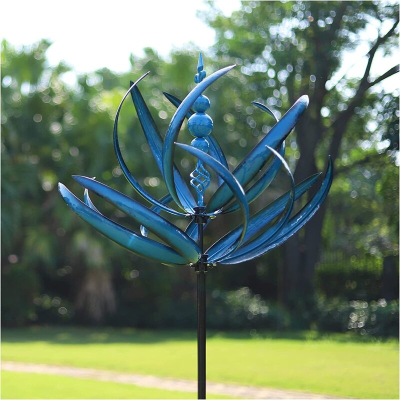 Harlow Wind Spinner Rotator Magical Metal Windmill Outdoor Wind Spinners Wind Collectors Courtyard Patio Lawn Garden Decoration