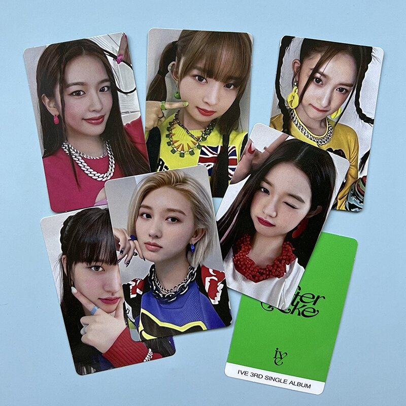 6 pz/set KPOP IVE New Album Photo Cards AFTER LIKE Album Photocard Self Made Collection Cards LOMO Card for Fans Gifts Set
