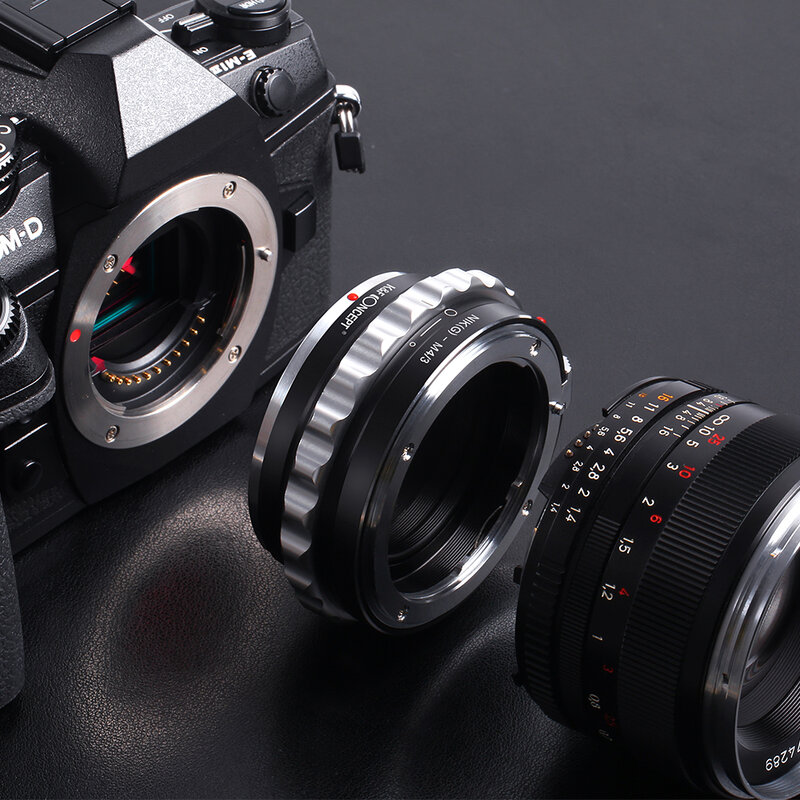 K & F CONCEPT สำหรับเลนส์ Nikon G AF-S F เลนส์ Micro 4/3 M4/3 อะแดปเตอร์ GF2 GF3 G2 G3 GH2 E-PL3 PM1