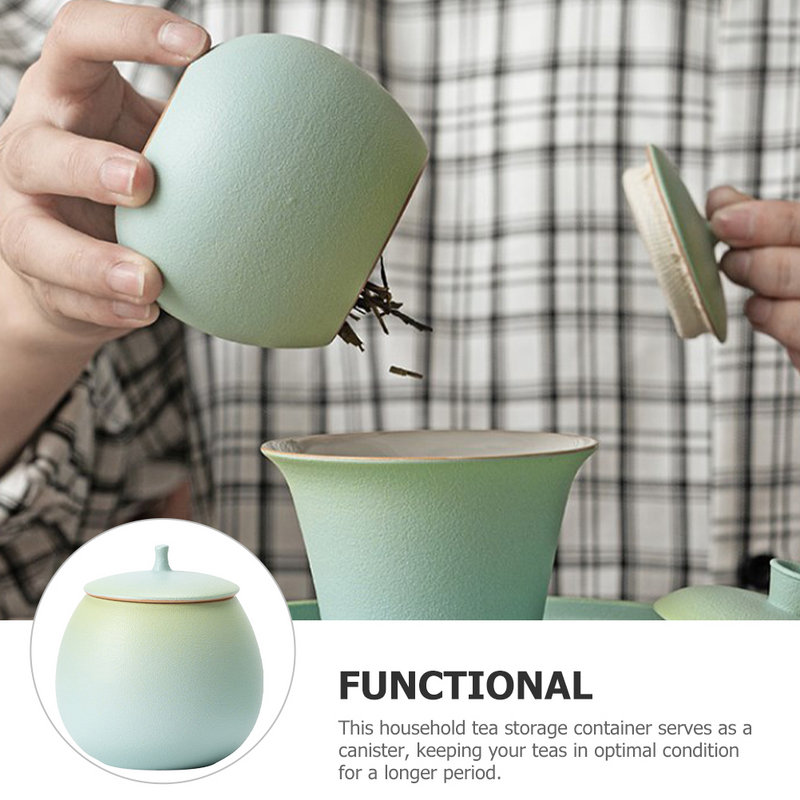 Keramik Tee Kanister Kaffee Vakuum behälter Lagerung versiegelt Glas deckel Küchen kanister Gläser Wohnkultur