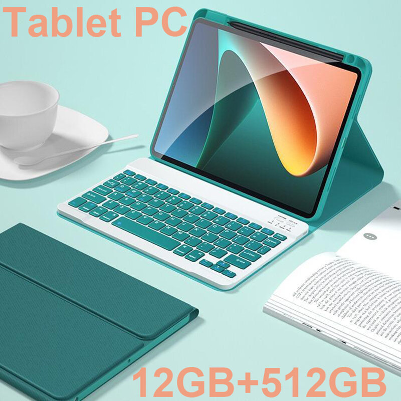 새로운 탭 9 태블릿 10.1 인치 태블릿 12 기가 바이트 RAM 512 기가 바이트 ROM 태블릿 안드로이드 11 옥타 코어 5G 네트워크 와이파이 듀얼 SIM 구글 플레이 태블릿 PC