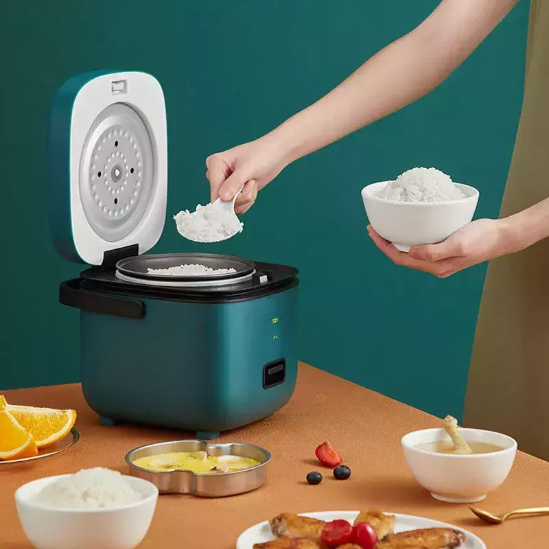 In Reiskocher 1,2 L Mini Reiskocher Haushalts Kleine Kochen Maschine Machen Brei Suppe Küchengeräte air friteuse hause ein