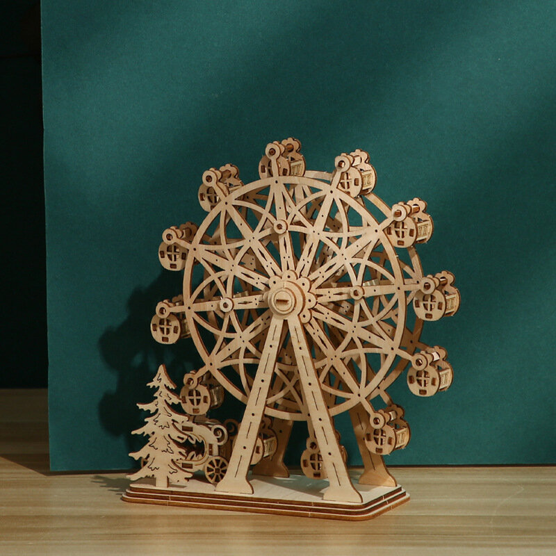 Детский креативный деревянный трехмерный пазл