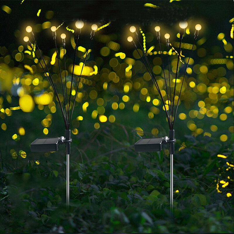 Solar led jardim luz solar lâmpada do gramado ao ar livre jardim luz para jardim villa quintal pátio calçada passarela decoração natal