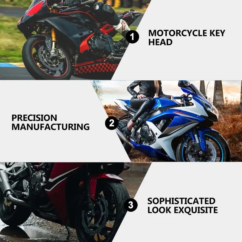 Porte-clés CNC universel en titane brûlé hexagonal, coque de tête, accessoires décoratifs modifiés pour moto et voiture