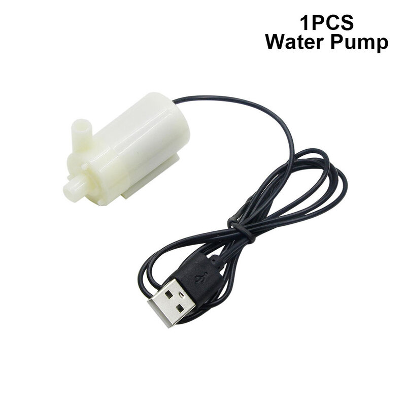 Mała pompa wody USB niskie ciśnienie zatapialna amfibia pompa wodna 5V do akwariów fontanny dysze systemy hydroponiczne