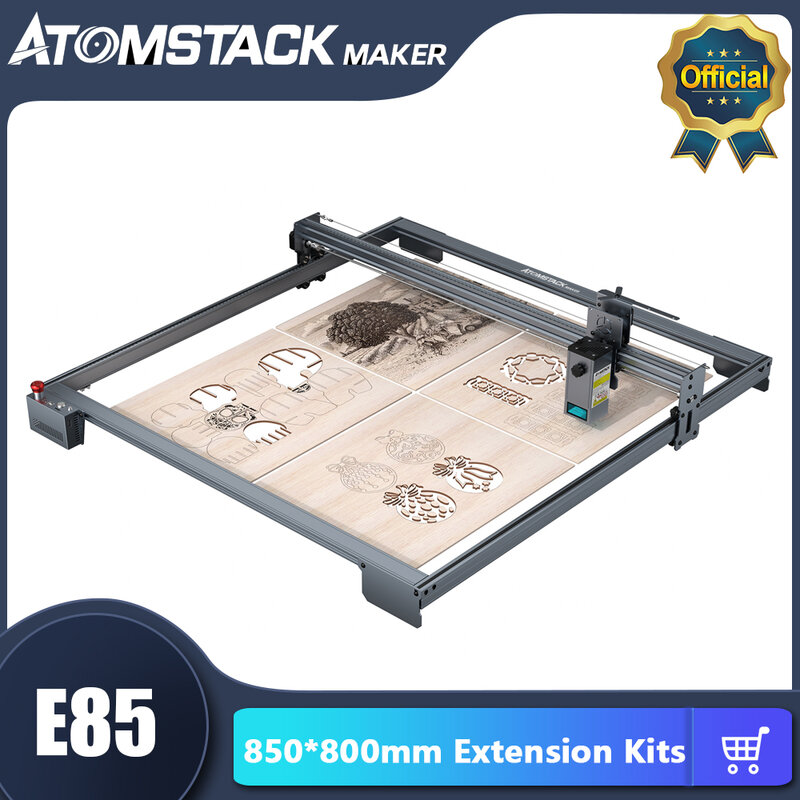 Atomstack maker E85 850mm * 800mm Kit di espansione dell'area di incisione Kit di telai di grandi dimensioni profilo in alluminio completo per incisore Laser Atomstack