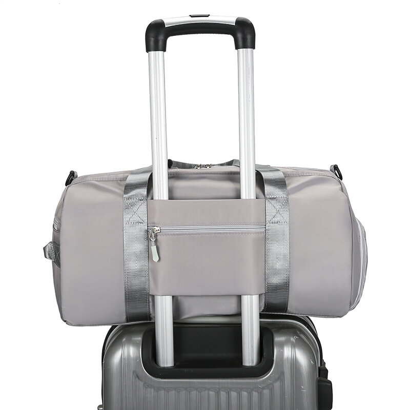 YILIAN-스팽글 여행용 가방, 이동식 당김 막대, 학생 수하물 보관 가방, 건식/습식 별도 요가 피트니스 가방
