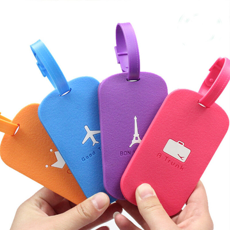 Boarding Pass Luggage Tag Creative Silicone Frosted Aircraft Luggage Tag Listing Suitcase Tag Luggage Tags