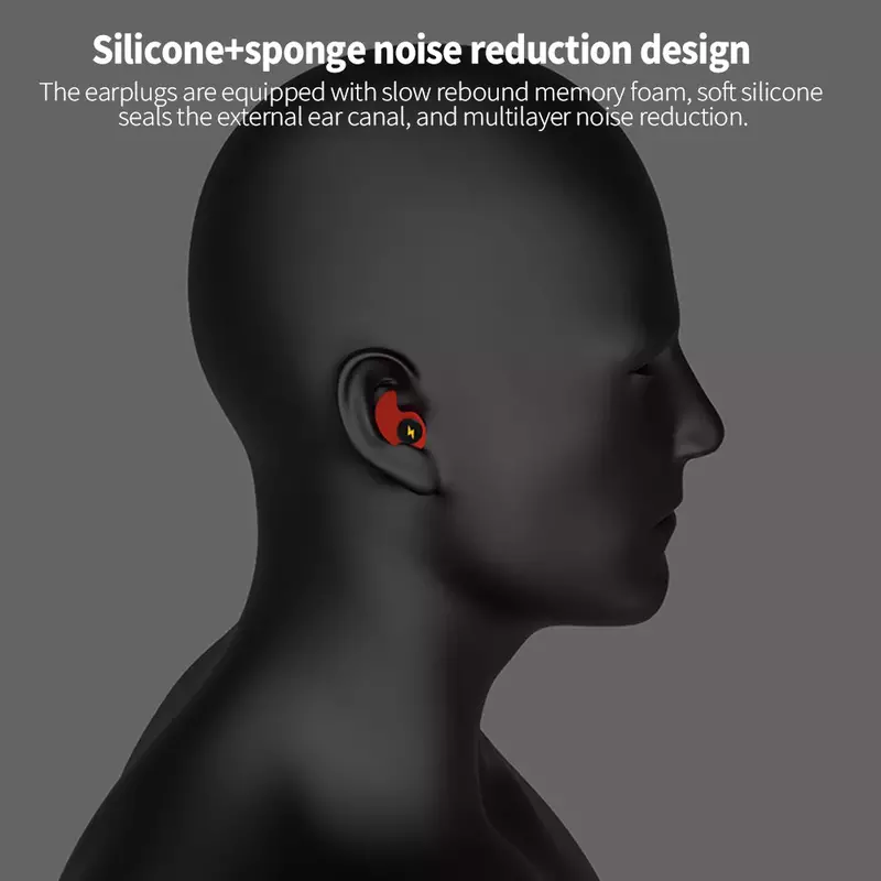 3 kolory dźwiękoszczelne Tapones Oido Ruido filtr redukcji szumów miękka pamięć gąbka zatyczki do uszu śpiące silikonowe zatyczki do uszu dla dorosłych