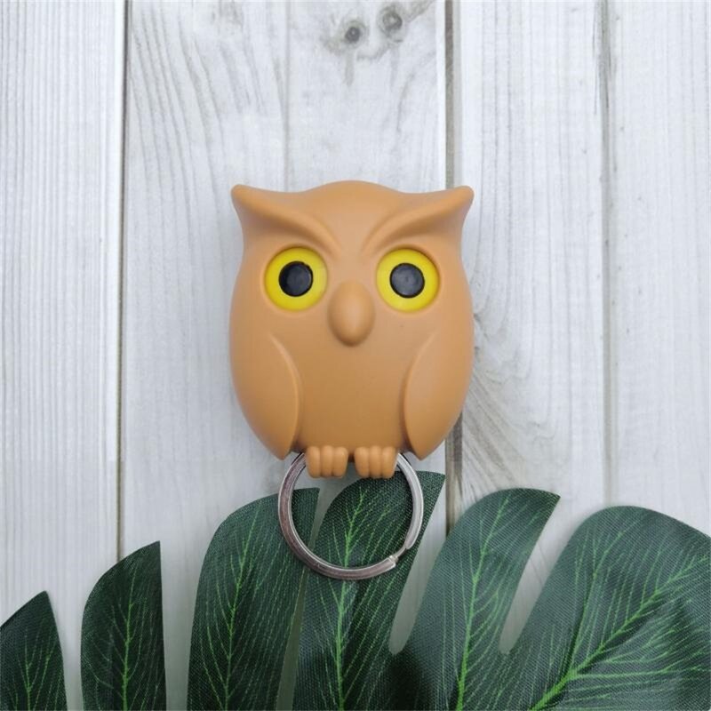 1PCS  Magnetic Wall Key Holder Bunny Owl Bear Magnet Hold Key Chain Key Hook Hanging Cute Decorative Storage Cartoon Decoration