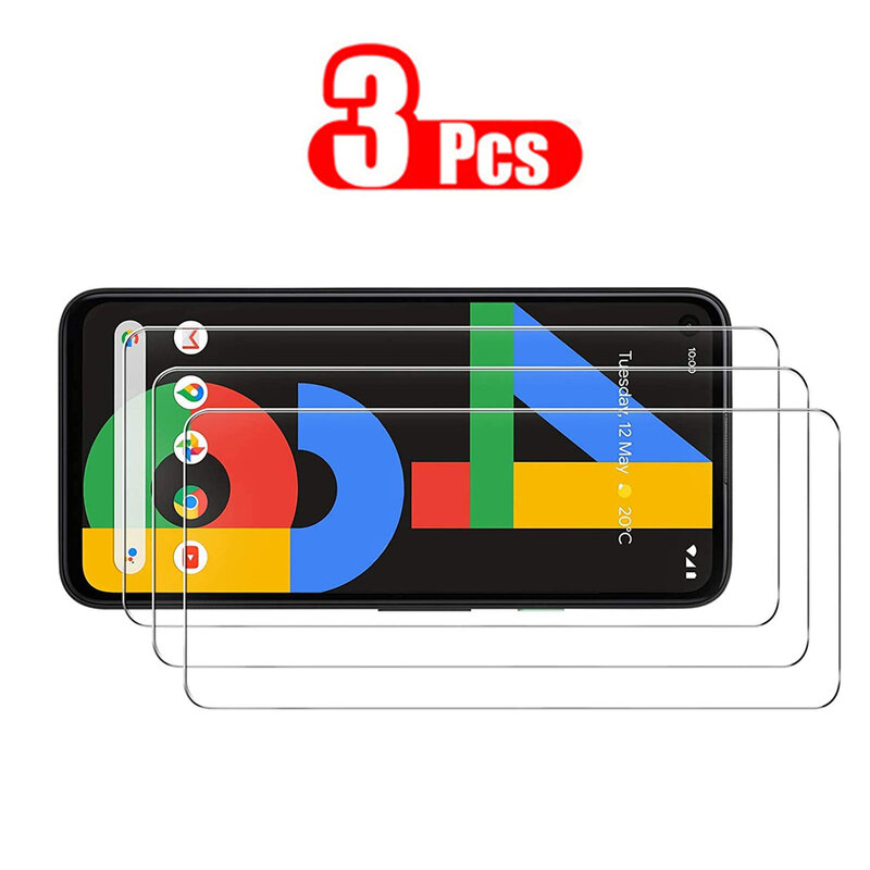 3 Pack vetro temperato per Google Pixel 5 Pixel 5 XL 4A 5G 4 XL Pixel 4 3A XL 3A Pixel 3 XL 3 Google Pixel 4A pellicola salvaschermo