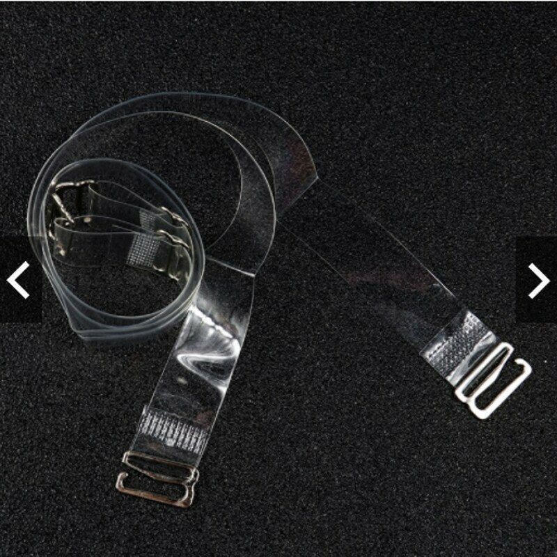1-3 Pairs/set Clear Bra Straps Transparent Invisible Detachable Adjustable Silicone Women's Elastic Belt Intimates Accessories