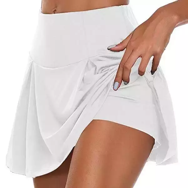 Faldas cortas deportivas de secado rápido para mujer, minifaldas deportivas de cintura alta con forro sólido para tenis y baile, 2022