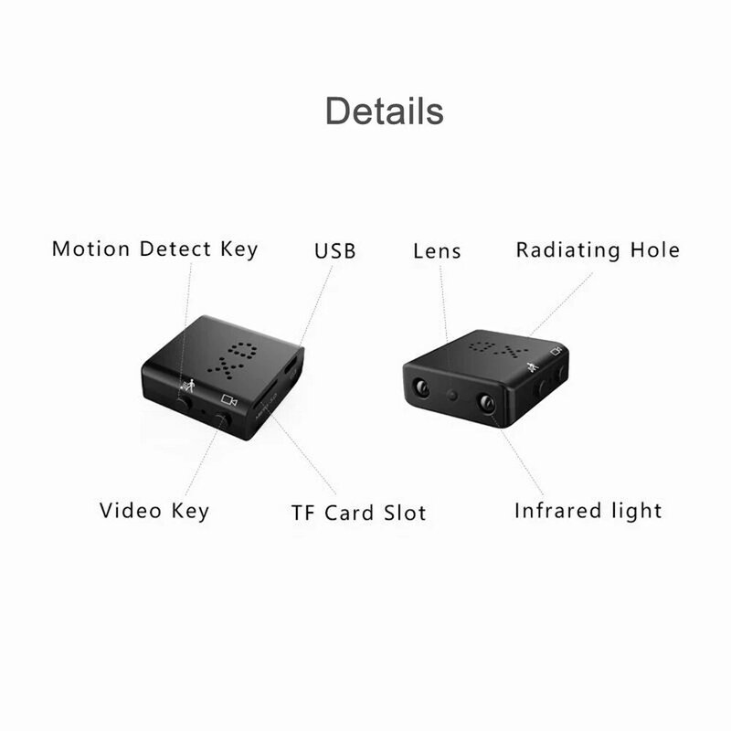 2022 new 1080P HD Mini camera Security Camera Night Vision Motion Detection Recording Surveillance wifi camera hid den camera