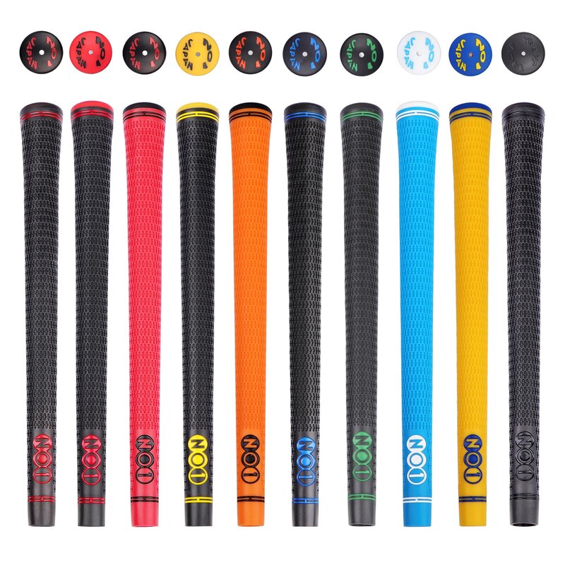 Nouveau numéro de 9 pièces/lot Poignées de club de golf en fer TPE, bois, conducteur, 5 couleurs, 1