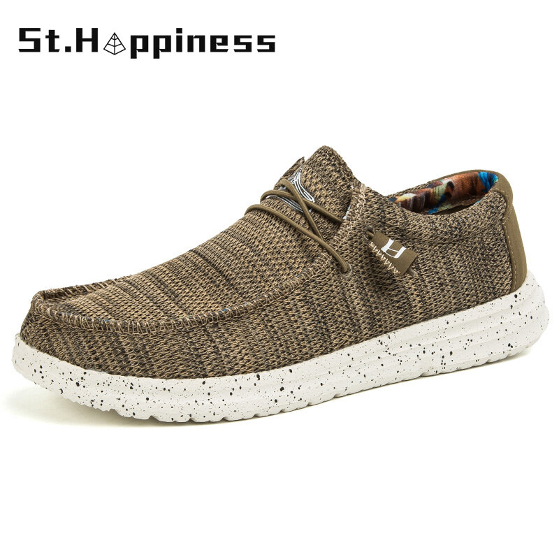 2022 Summer New Men's Canvas Boat Shoes Outdoor Convertible Slip On Loafer Fashion Casual Flat Non-Slip Deck Shoes Big Size